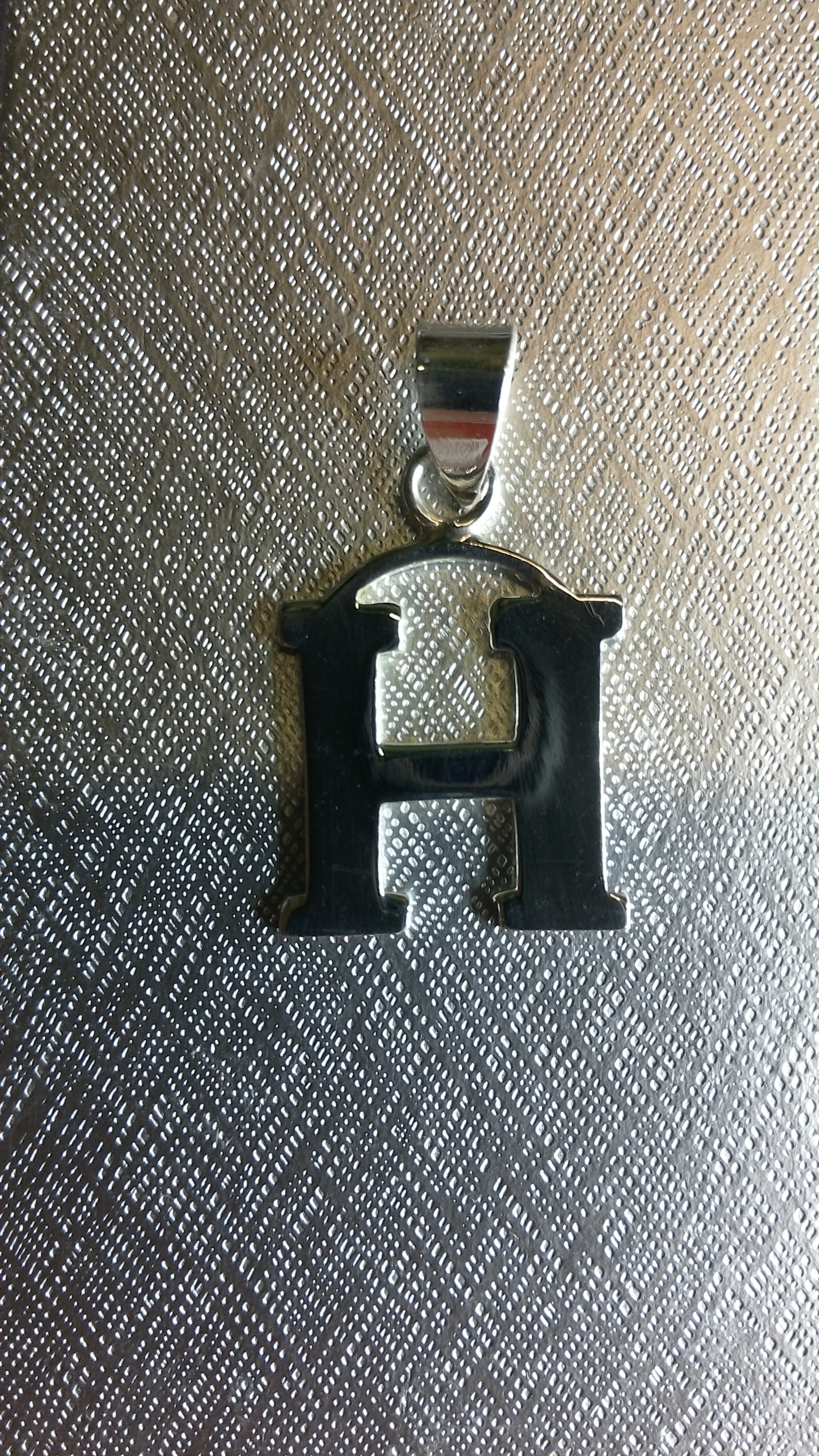 Ag/925 stříbrná písmena - písmenko H