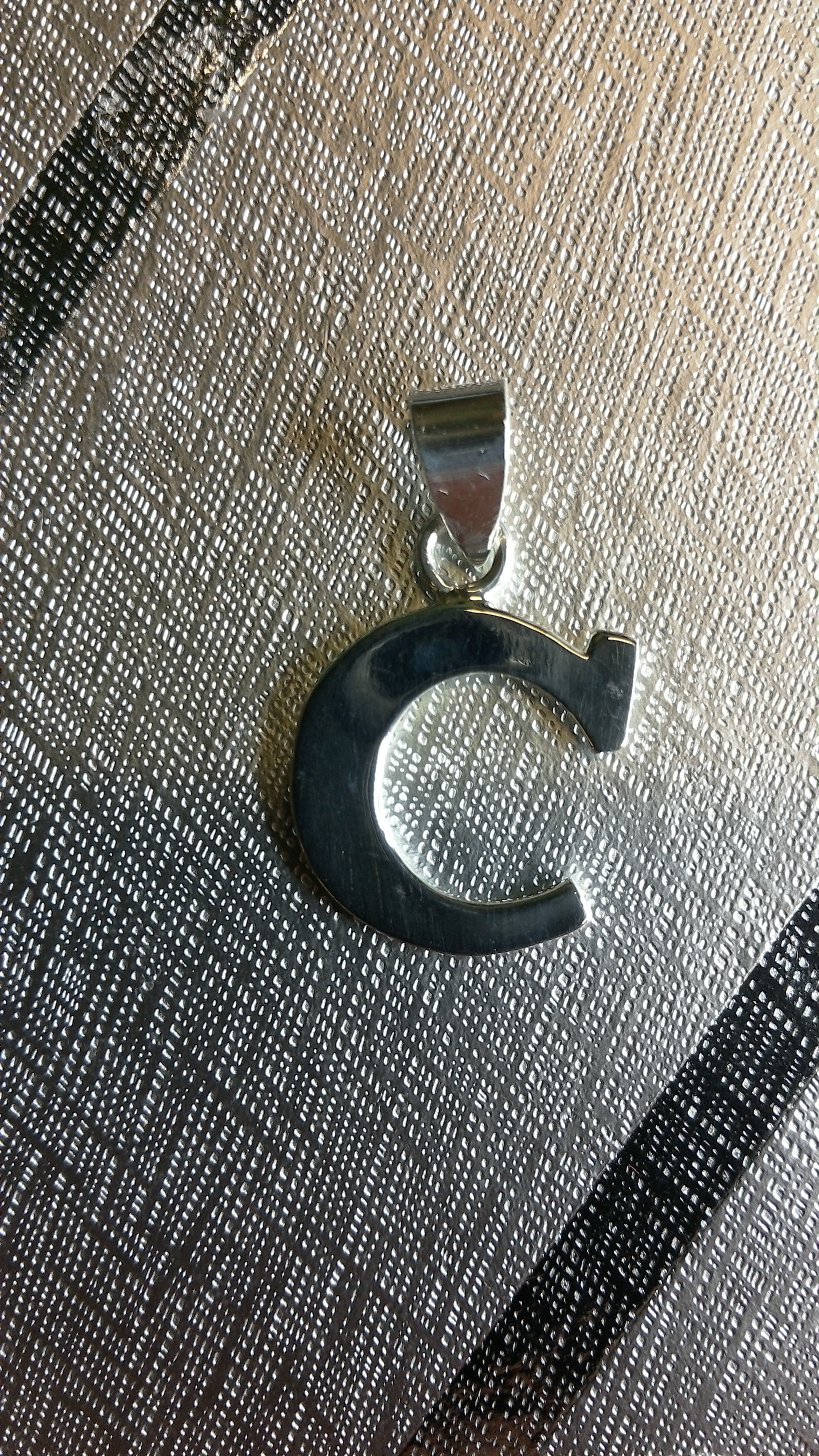 Ag/925 stříbrná písmena - písmenko C