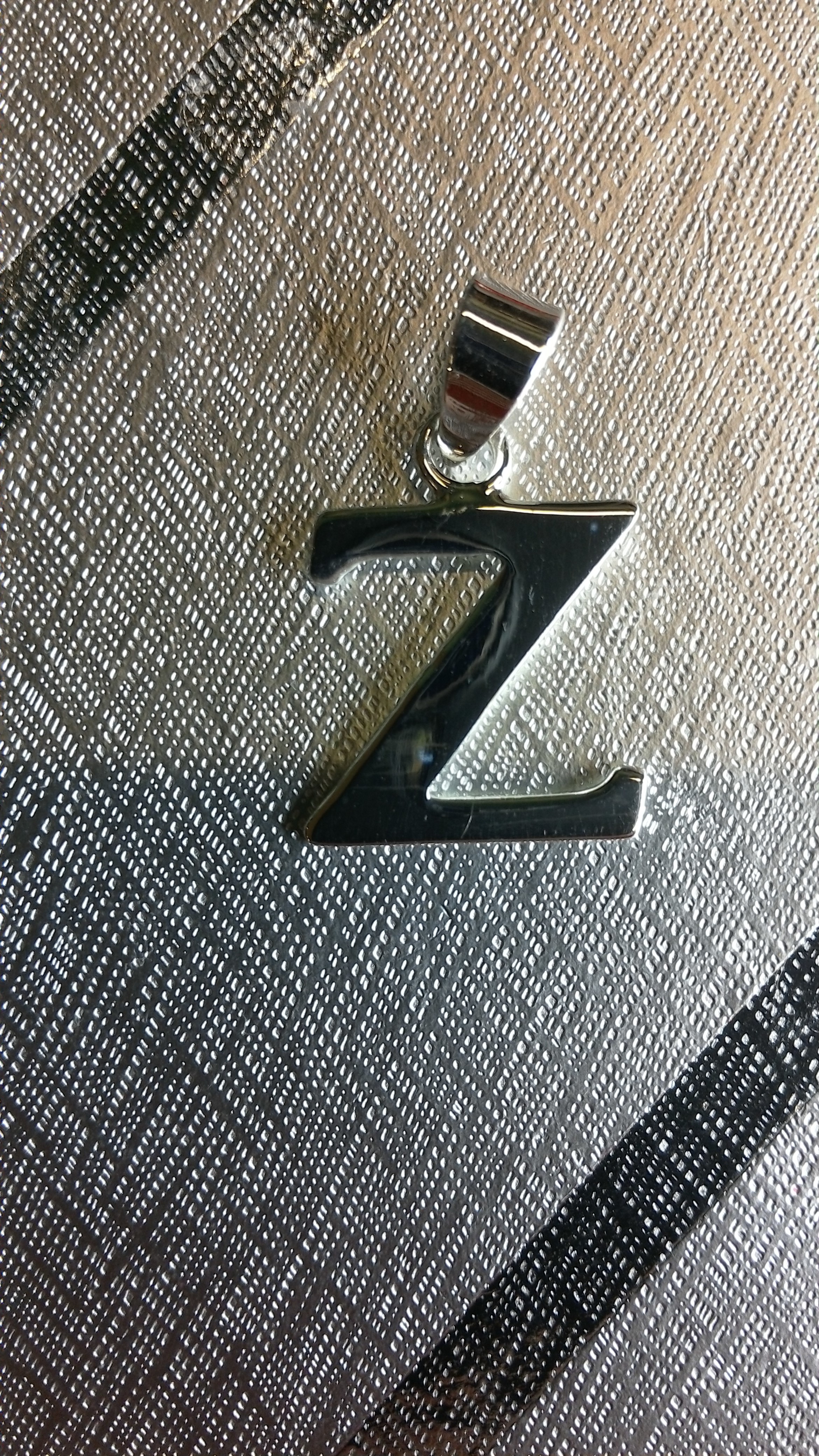 Ag/925 stříbrná písmena - písmenko Z